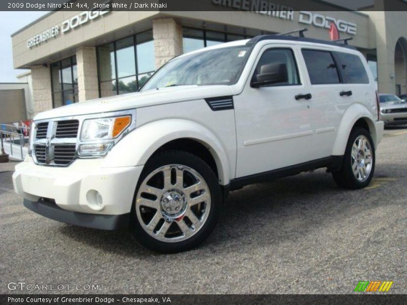 Stone White / Dark Khaki 2009 Dodge Nitro SLT 4x4