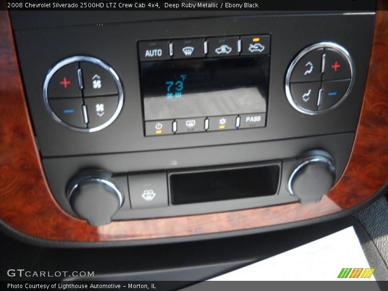 Deep Ruby Metallic / Ebony Black 2008 Chevrolet Silverado 2500HD LTZ Crew Cab 4x4