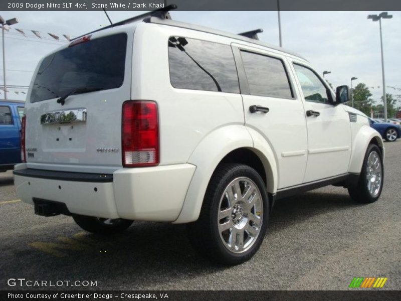 Stone White / Dark Khaki 2009 Dodge Nitro SLT 4x4