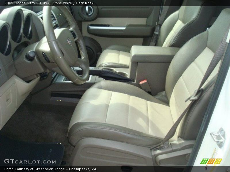 Stone White / Dark Khaki 2009 Dodge Nitro SLT 4x4