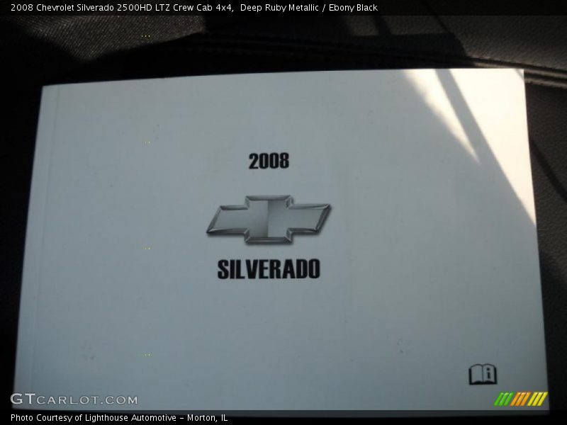 Deep Ruby Metallic / Ebony Black 2008 Chevrolet Silverado 2500HD LTZ Crew Cab 4x4