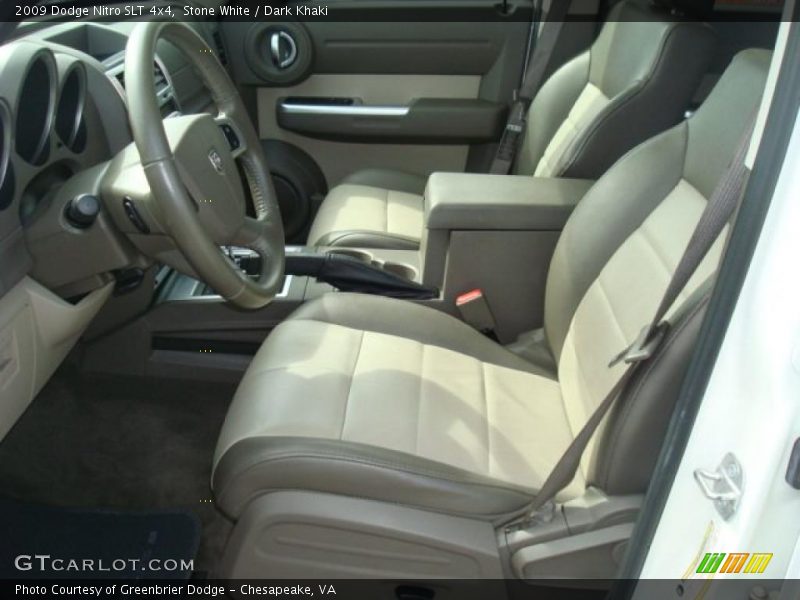 Stone White / Dark Khaki 2009 Dodge Nitro SLT 4x4