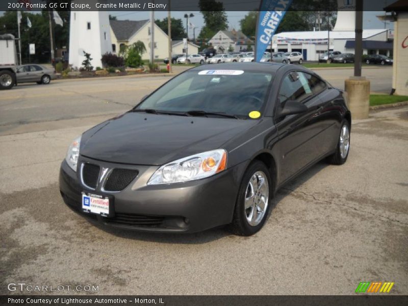 Granite Metallic / Ebony 2007 Pontiac G6 GT Coupe