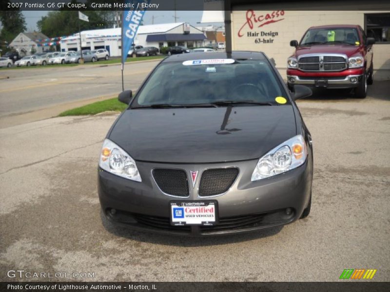 Granite Metallic / Ebony 2007 Pontiac G6 GT Coupe