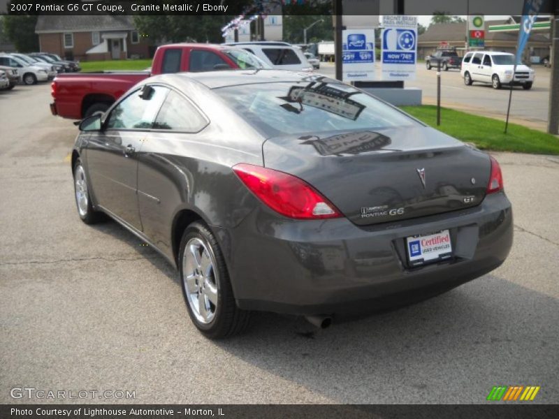 Granite Metallic / Ebony 2007 Pontiac G6 GT Coupe