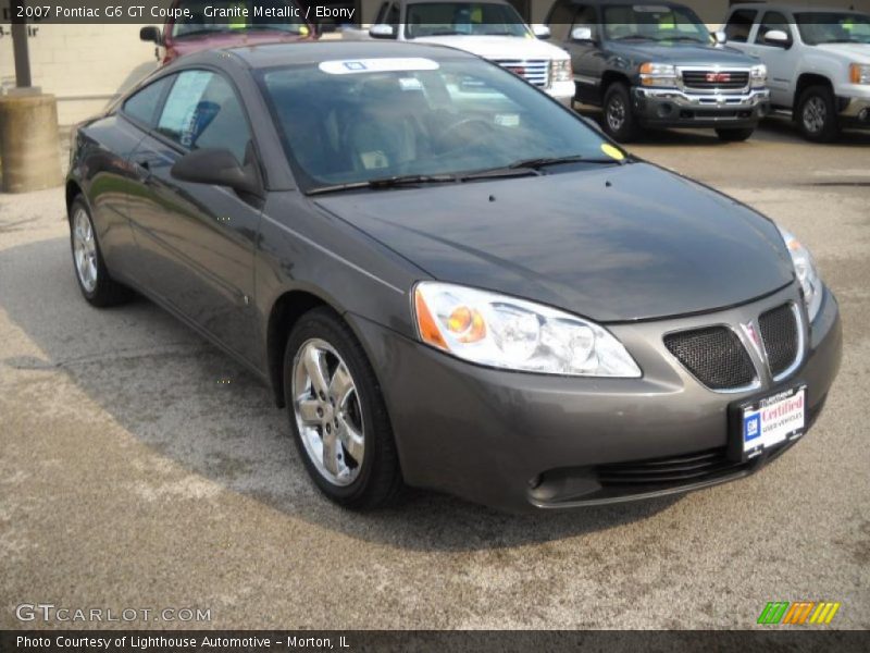 Granite Metallic / Ebony 2007 Pontiac G6 GT Coupe