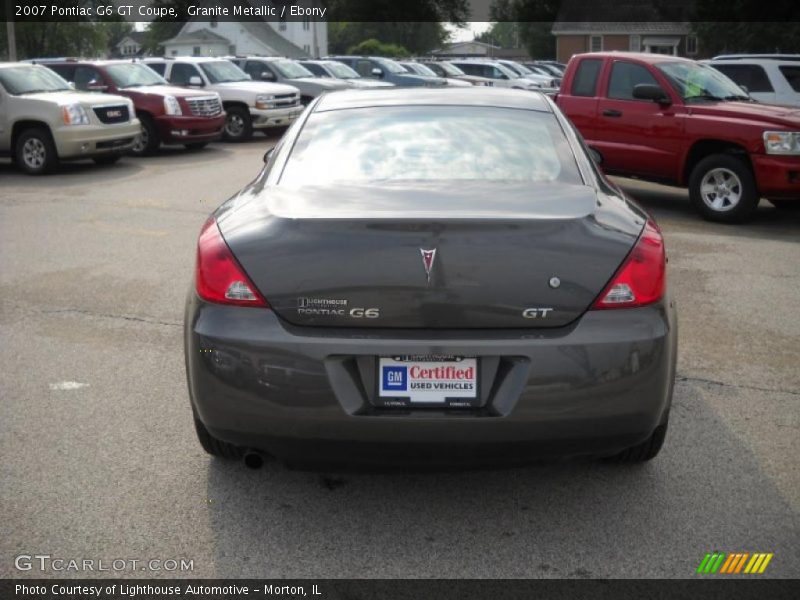 Granite Metallic / Ebony 2007 Pontiac G6 GT Coupe