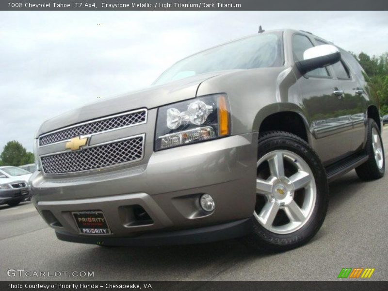 Graystone Metallic / Light Titanium/Dark Titanium 2008 Chevrolet Tahoe LTZ 4x4