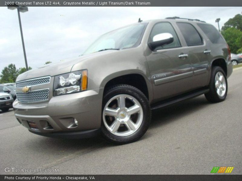 Graystone Metallic / Light Titanium/Dark Titanium 2008 Chevrolet Tahoe LTZ 4x4