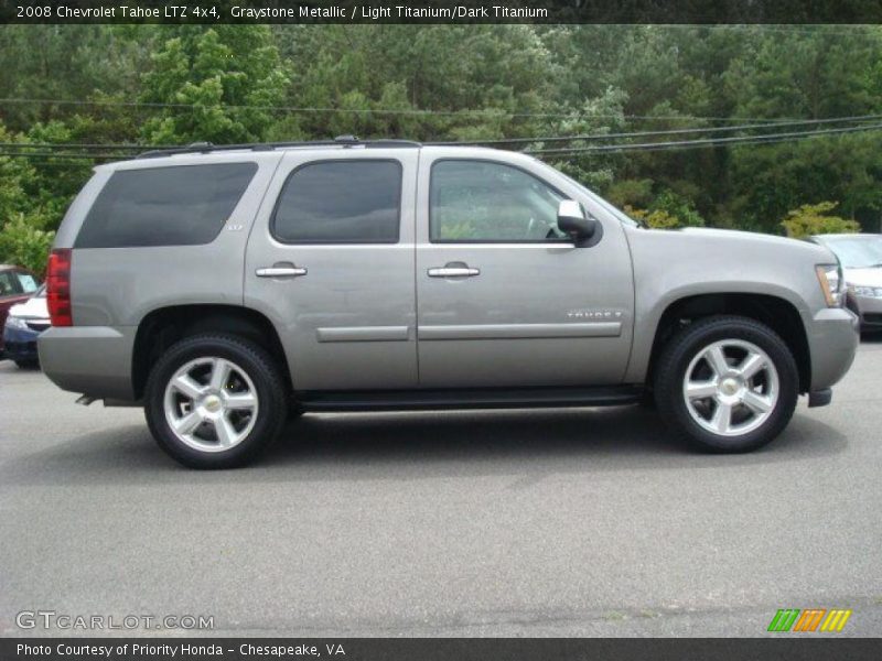 Graystone Metallic / Light Titanium/Dark Titanium 2008 Chevrolet Tahoe LTZ 4x4