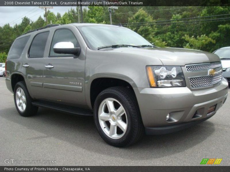 Graystone Metallic / Light Titanium/Dark Titanium 2008 Chevrolet Tahoe LTZ 4x4