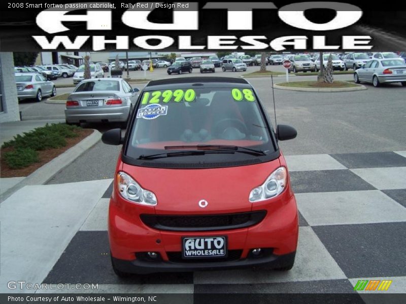 Rally Red / Design Red 2008 Smart fortwo passion cabriolet