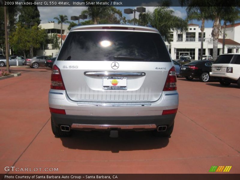 Iridium Silver Metallic / Black 2009 Mercedes-Benz GL 550 4Matic