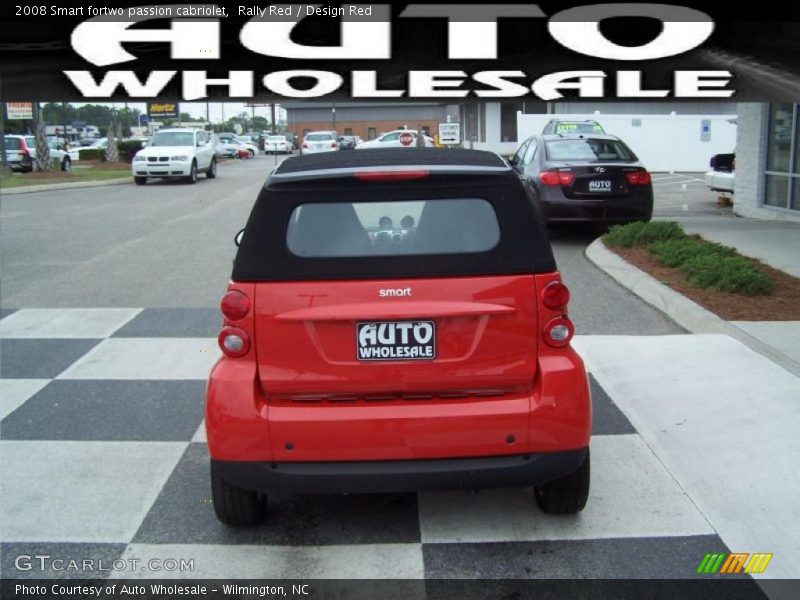 Rally Red / Design Red 2008 Smart fortwo passion cabriolet