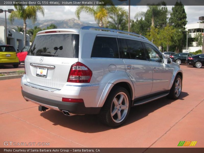 Iridium Silver Metallic / Black 2009 Mercedes-Benz GL 550 4Matic