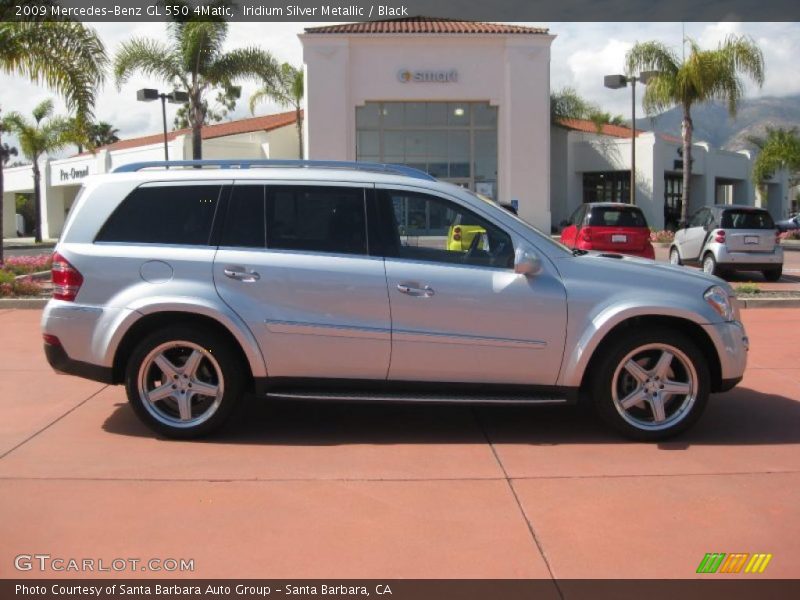 Iridium Silver Metallic / Black 2009 Mercedes-Benz GL 550 4Matic