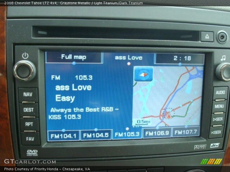 Graystone Metallic / Light Titanium/Dark Titanium 2008 Chevrolet Tahoe LTZ 4x4