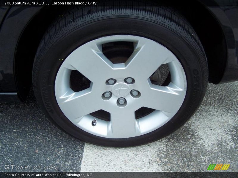 Carbon Flash Black / Gray 2008 Saturn Aura XE 3.5