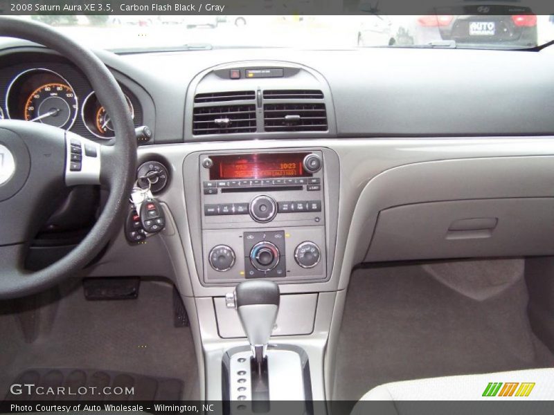 Carbon Flash Black / Gray 2008 Saturn Aura XE 3.5