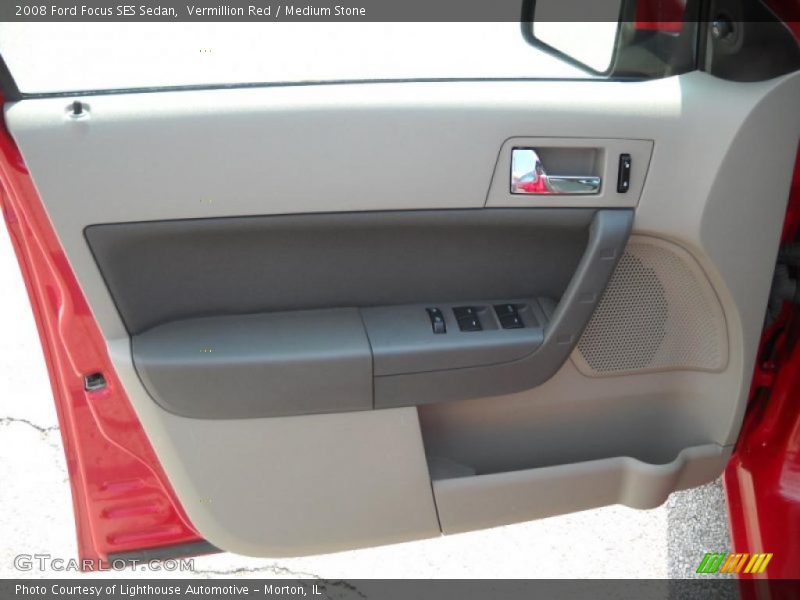 Vermillion Red / Medium Stone 2008 Ford Focus SES Sedan