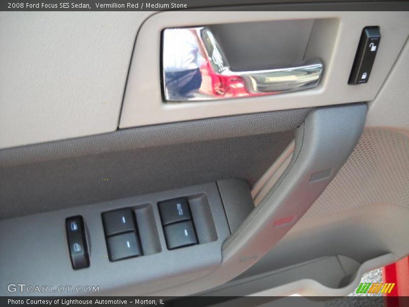 Vermillion Red / Medium Stone 2008 Ford Focus SES Sedan