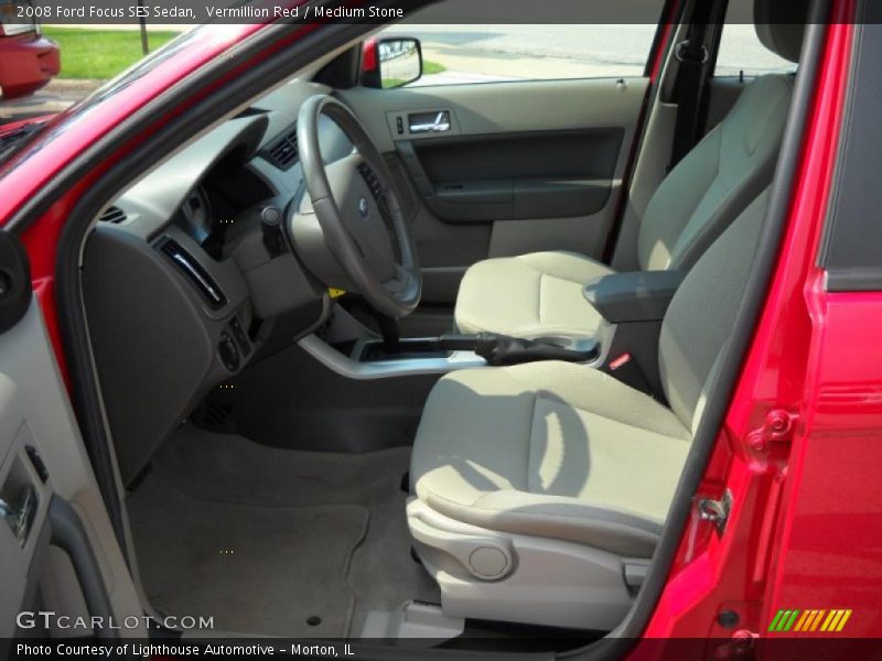 Vermillion Red / Medium Stone 2008 Ford Focus SES Sedan