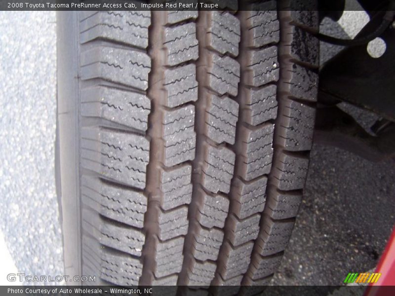 Impulse Red Pearl / Taupe 2008 Toyota Tacoma PreRunner Access Cab