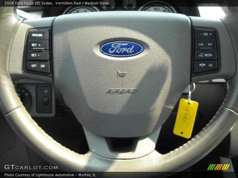 Vermillion Red / Medium Stone 2008 Ford Focus SES Sedan