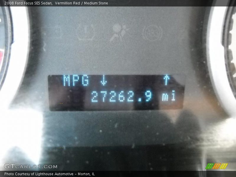 Vermillion Red / Medium Stone 2008 Ford Focus SES Sedan