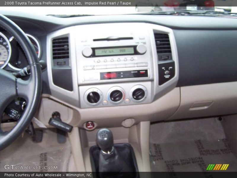 Impulse Red Pearl / Taupe 2008 Toyota Tacoma PreRunner Access Cab