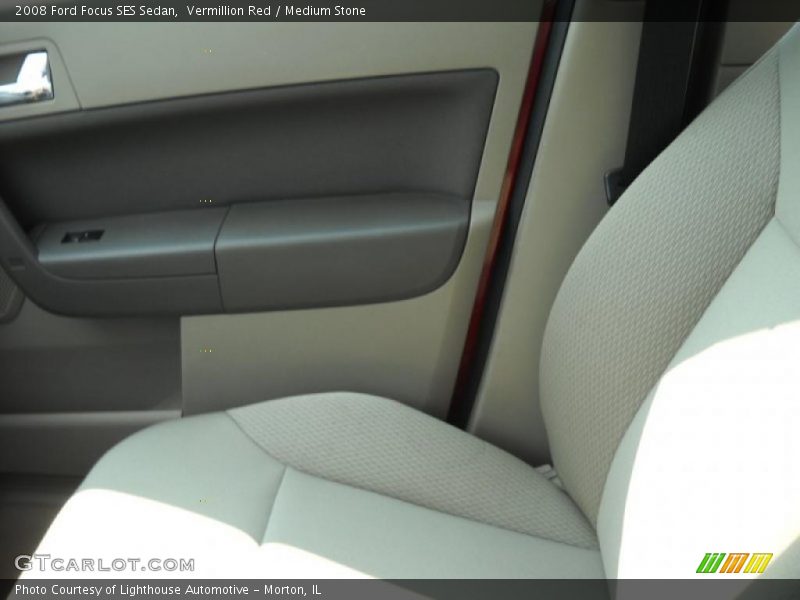 Vermillion Red / Medium Stone 2008 Ford Focus SES Sedan