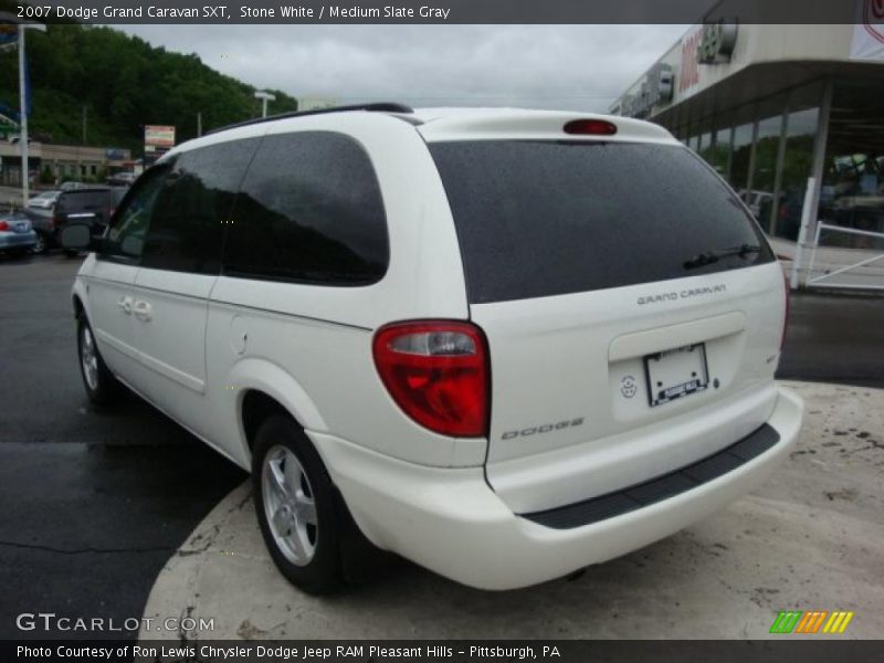 Stone White / Medium Slate Gray 2007 Dodge Grand Caravan SXT