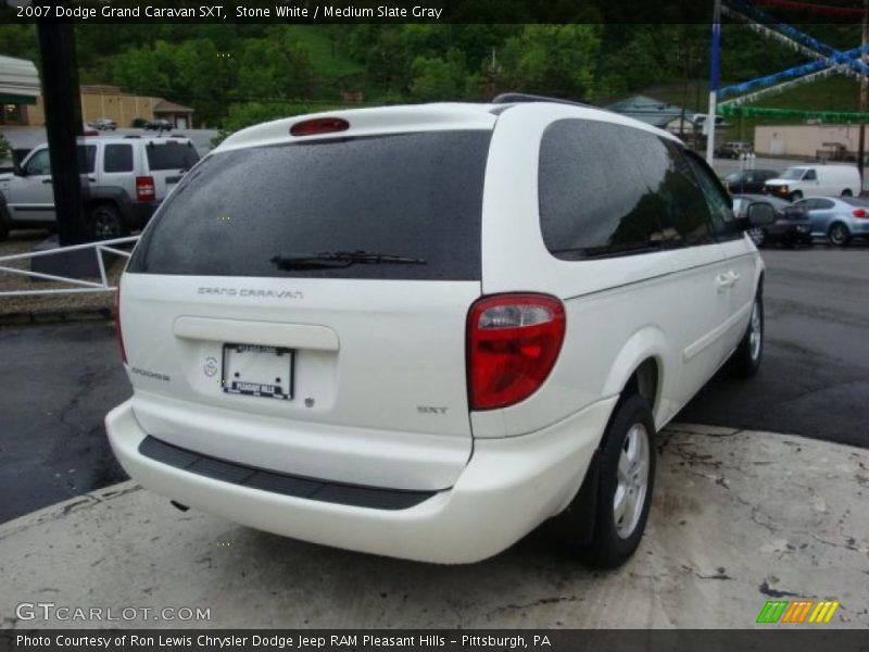 Stone White / Medium Slate Gray 2007 Dodge Grand Caravan SXT