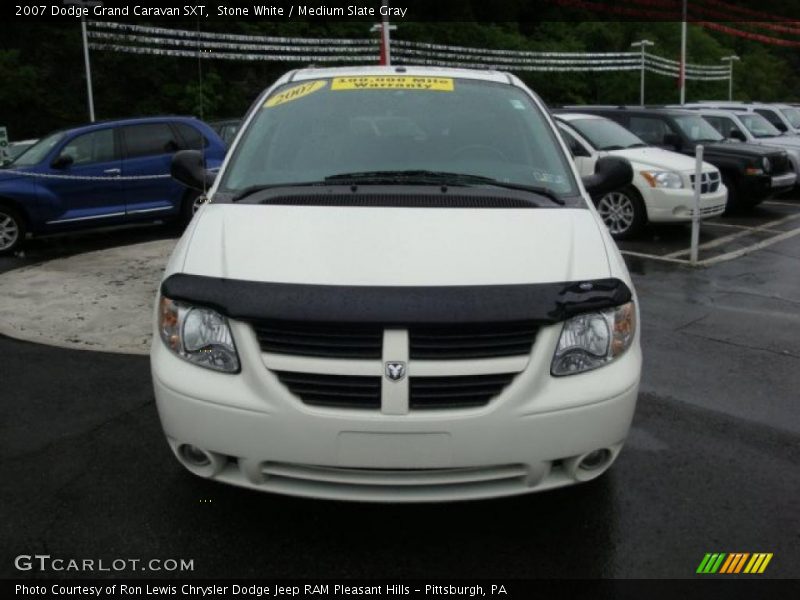 Stone White / Medium Slate Gray 2007 Dodge Grand Caravan SXT
