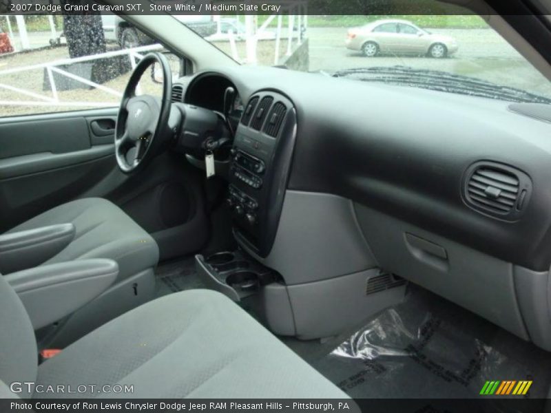 Stone White / Medium Slate Gray 2007 Dodge Grand Caravan SXT