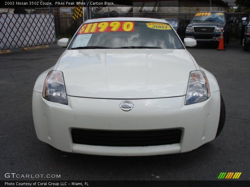 Pikes Peak White / Carbon Black 2003 Nissan 350Z Coupe