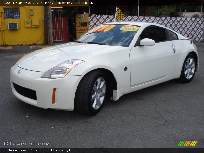 Pikes Peak White / Carbon Black 2003 Nissan 350Z Coupe