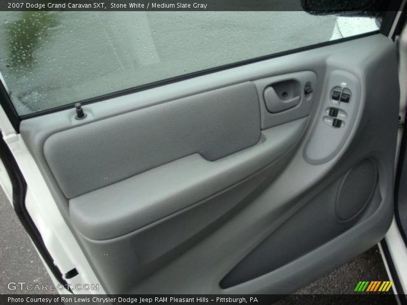 Stone White / Medium Slate Gray 2007 Dodge Grand Caravan SXT