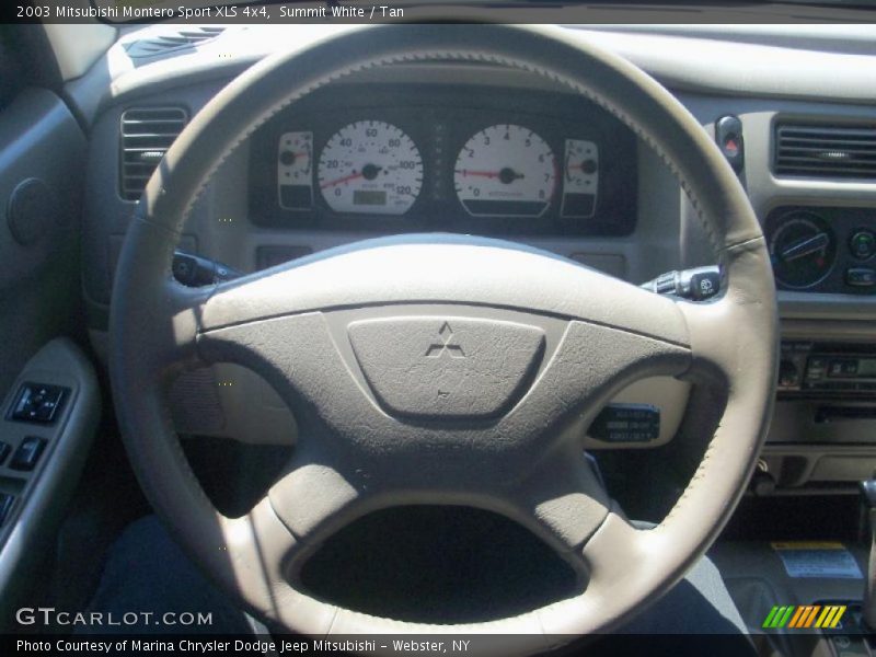 Summit White / Tan 2003 Mitsubishi Montero Sport XLS 4x4