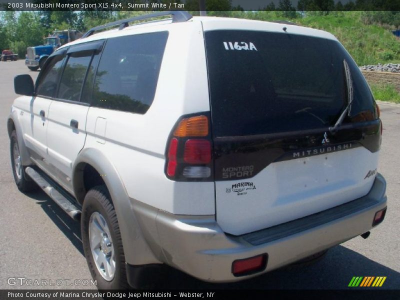 Summit White / Tan 2003 Mitsubishi Montero Sport XLS 4x4