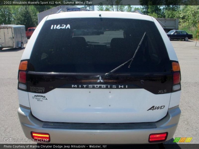Summit White / Tan 2003 Mitsubishi Montero Sport XLS 4x4
