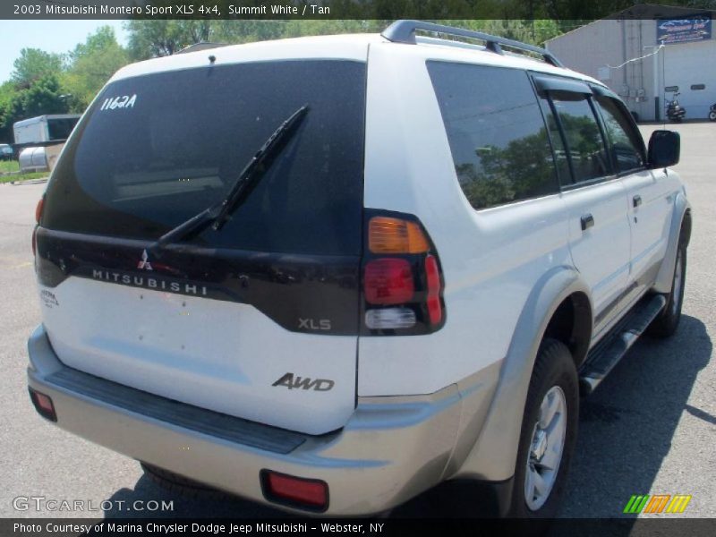 Summit White / Tan 2003 Mitsubishi Montero Sport XLS 4x4