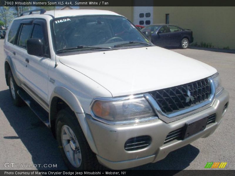 Summit White / Tan 2003 Mitsubishi Montero Sport XLS 4x4