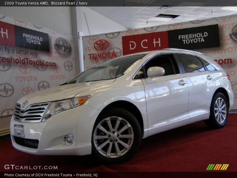 Blizzard Pearl / Ivory 2009 Toyota Venza AWD