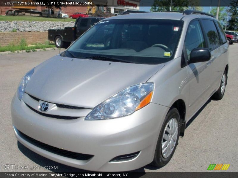 Slate Gray Metallic / Stone 2007 Toyota Sienna LE