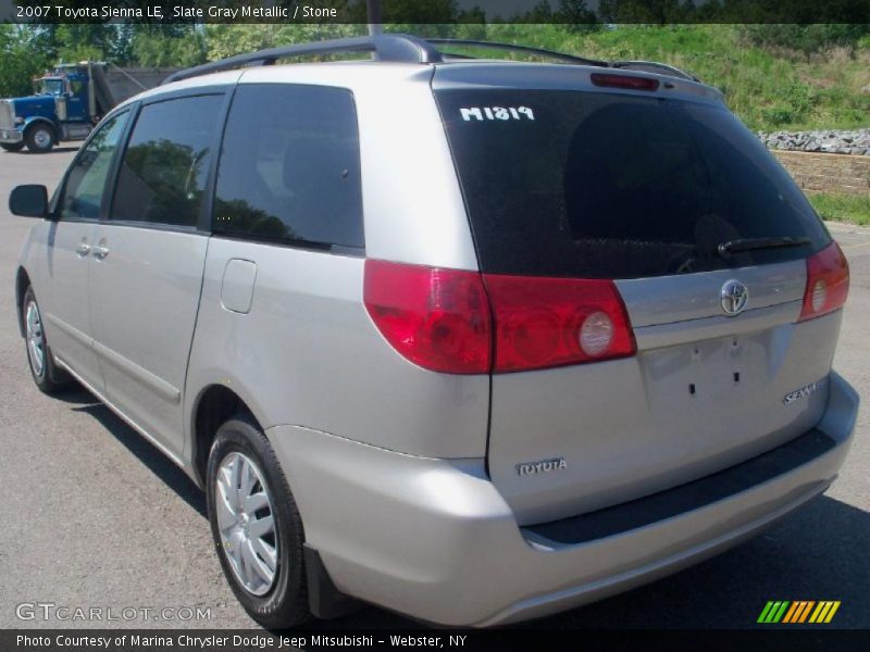 Slate Gray Metallic / Stone 2007 Toyota Sienna LE