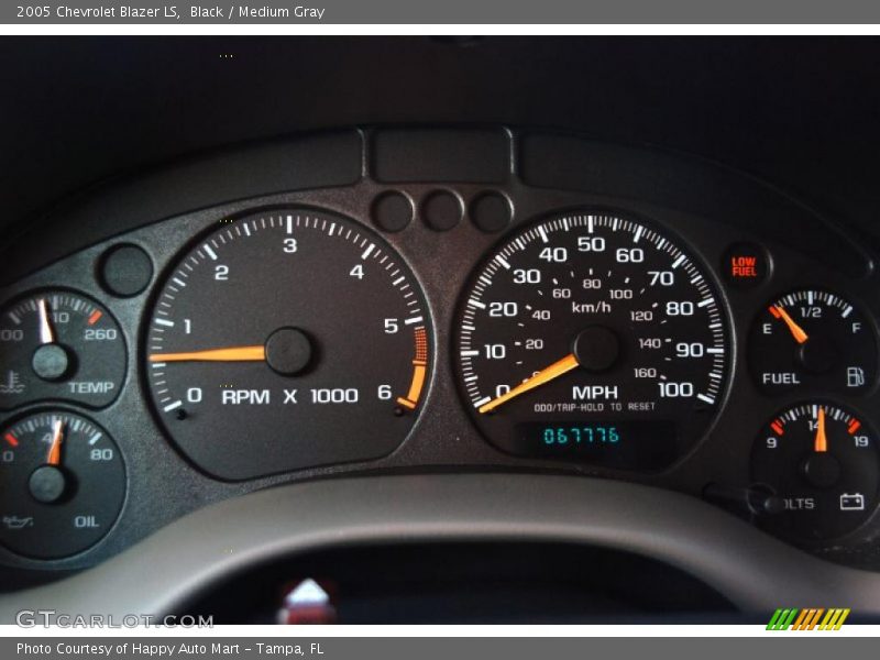 Black / Medium Gray 2005 Chevrolet Blazer LS