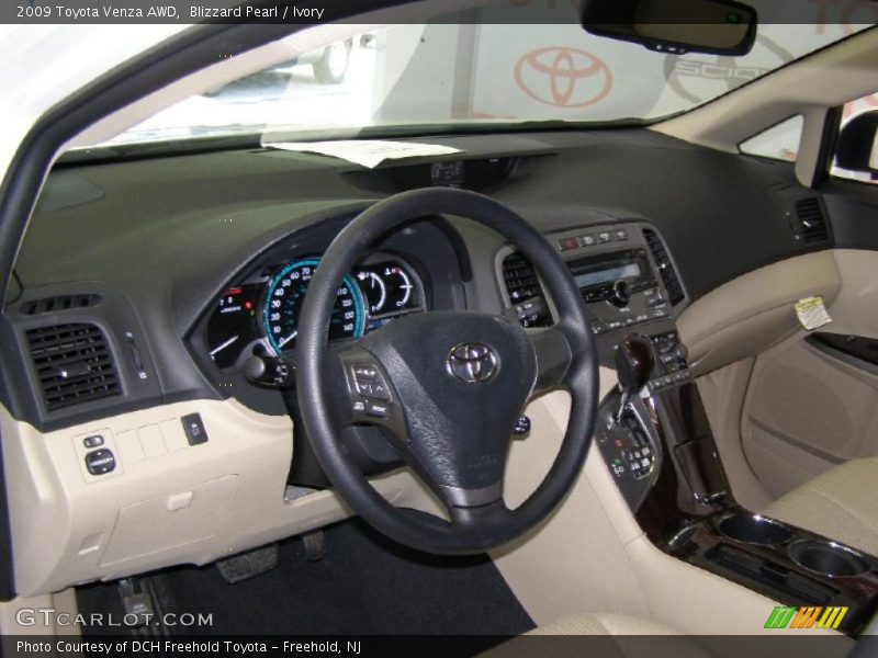 Blizzard Pearl / Ivory 2009 Toyota Venza AWD
