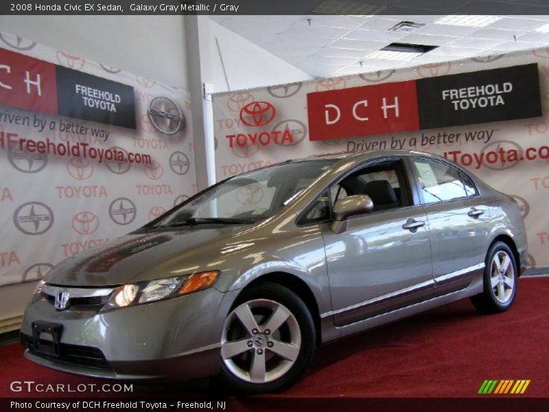 Galaxy Gray Metallic / Gray 2008 Honda Civic EX Sedan