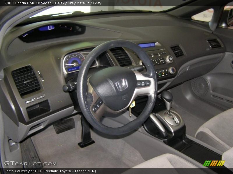 Galaxy Gray Metallic / Gray 2008 Honda Civic EX Sedan